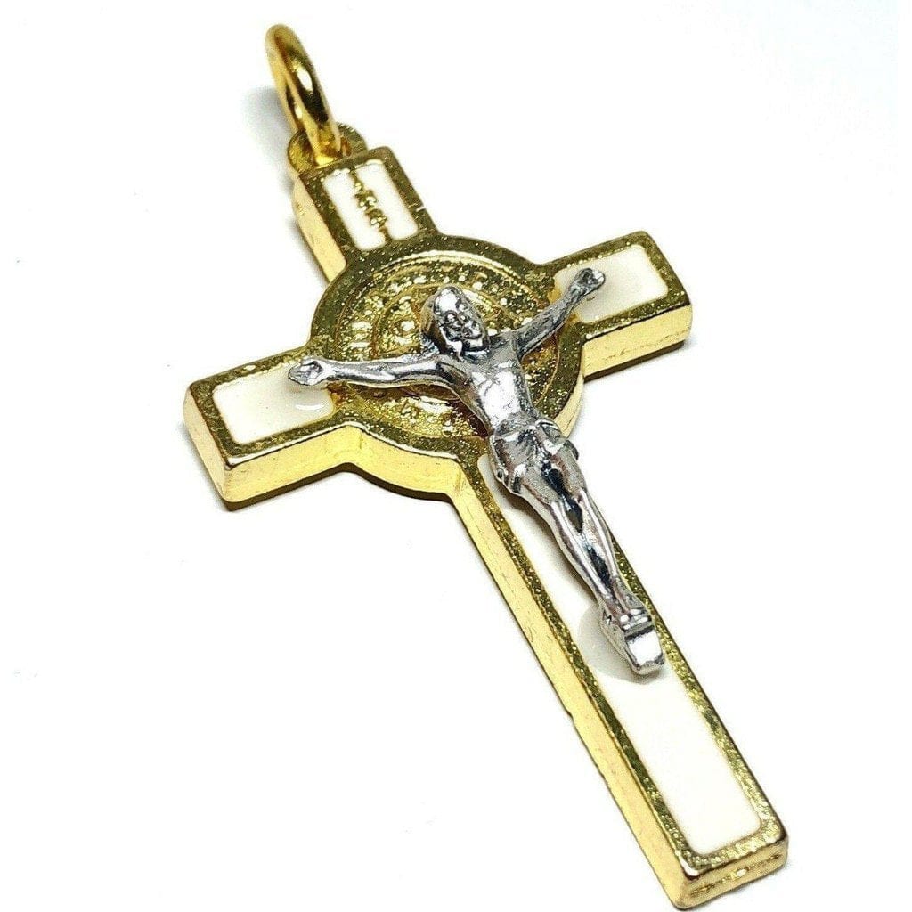 Saint St. Benedict 2" Crucifix - Exorcism- Cross - Blessed By Pope San Benito | Catholically