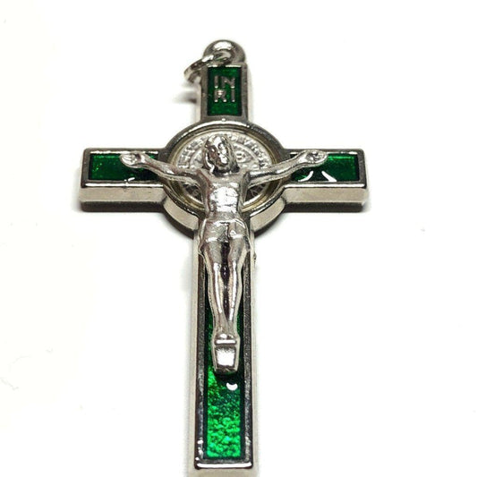 Saint St. Benedict 2" Crucifix - Exorcism- Cross - Blessed By Pope San Benito | Catholically