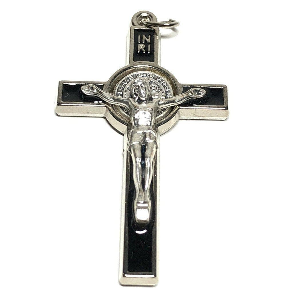 Saint St. Benedict 2" Crucifix - Exorcism- Cross - Blessed By Pope San Benito | Catholically