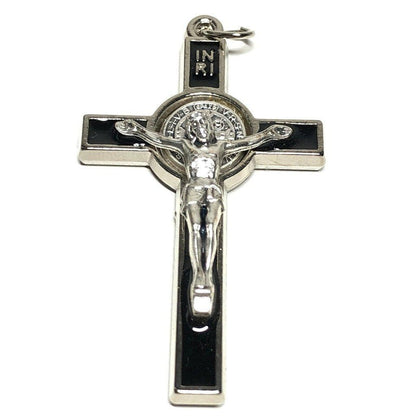 Saint St. Benedict 2" Crucifix - Exorcism- Cross - Blessed By Pope San Benito | Catholically