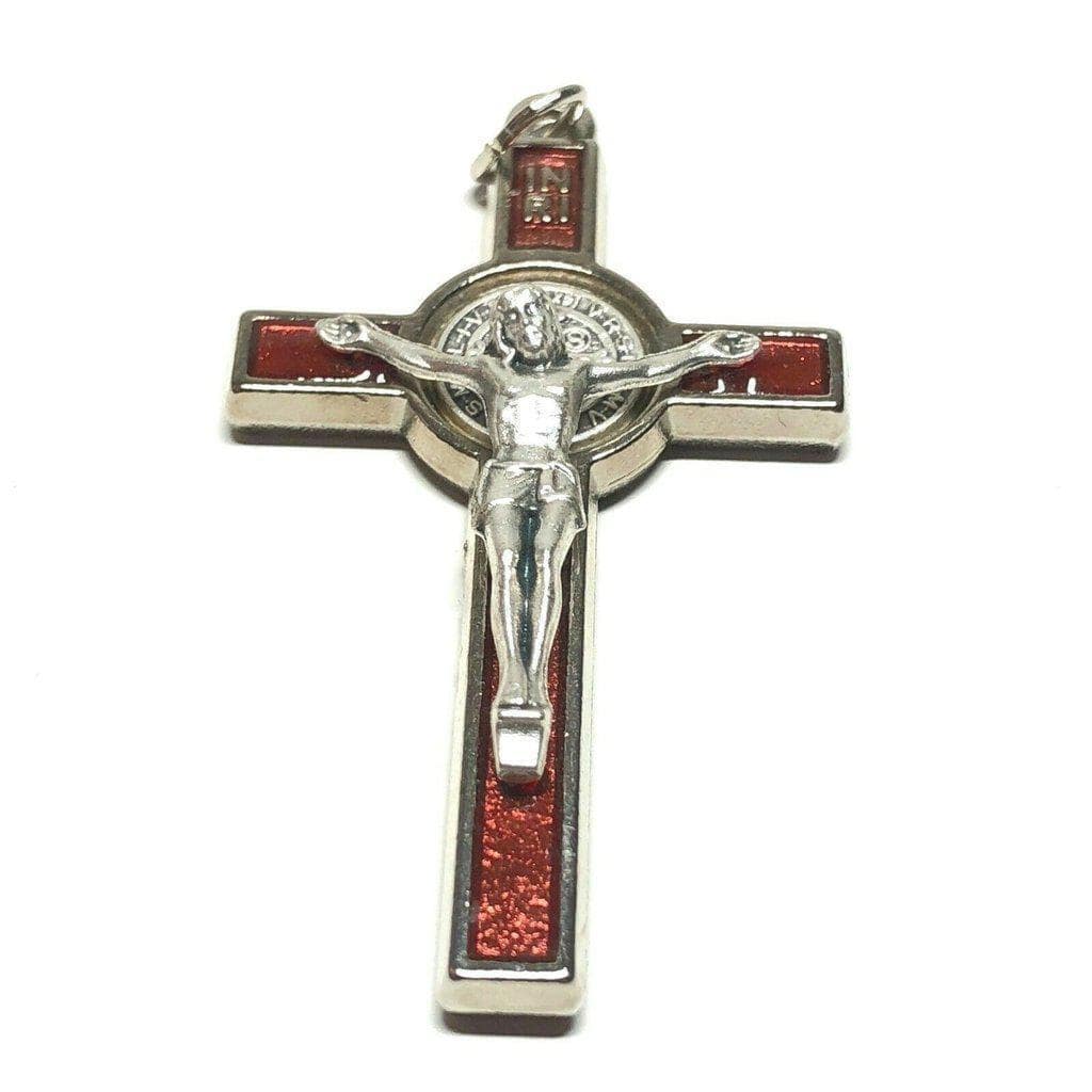 Saint St. Benedict 2" Crucifix - Exorcism- Cross - Blessed By Pope San Benito | Catholically