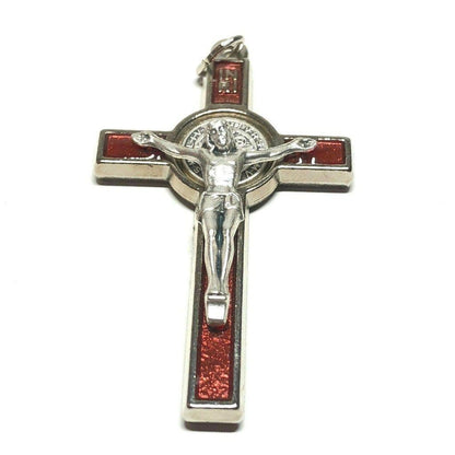 Saint St. Benedict 2" Crucifix - Exorcism- Cross - Blessed By Pope San Benito | Catholically