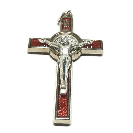 Saint St. Benedict 2" Crucifix - Exorcism- Cross - Blessed By Pope San Benito | Catholically