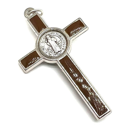 Saint St. Benedict 2" Crucifix - Exorcism- Cross - Blessed by Pope San Benito | Catholically