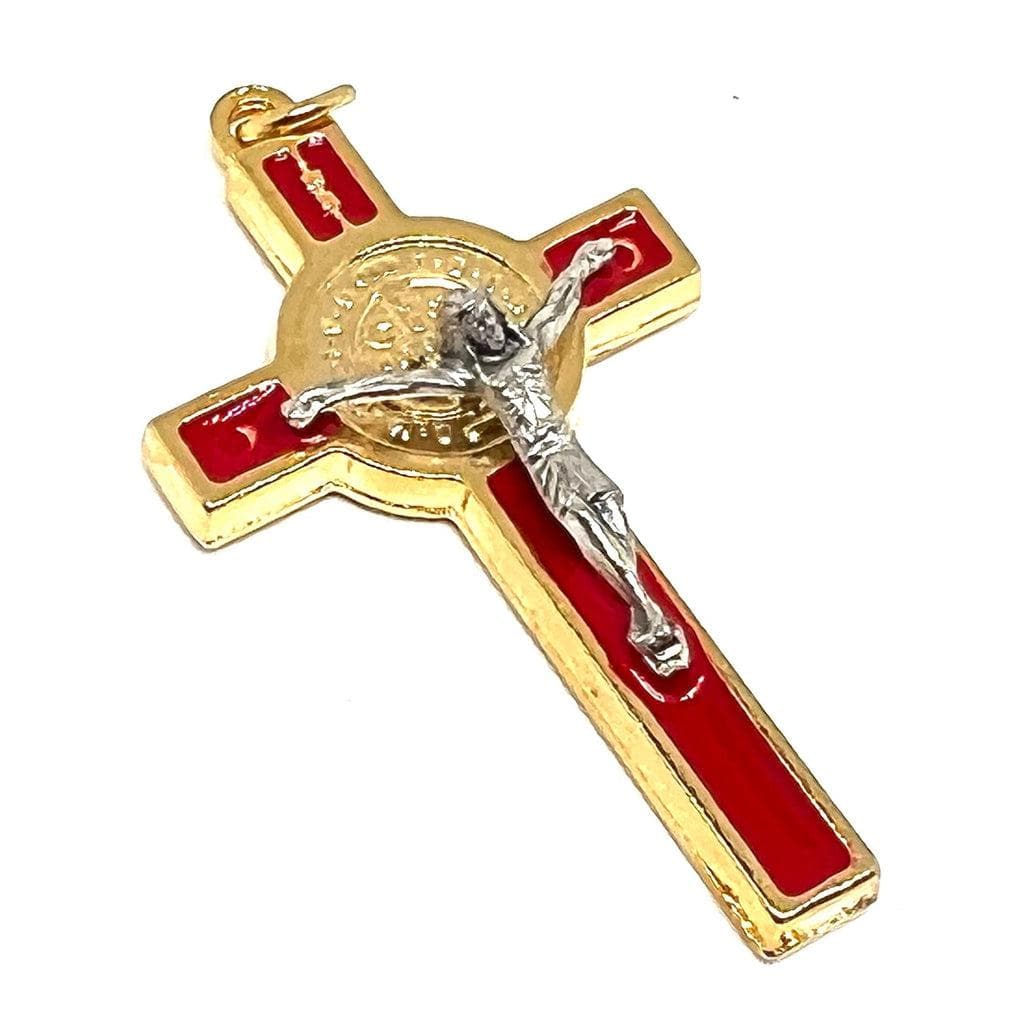 Saint St. Benedict 2" Crucifix - Exorcism- Cross - Blessed by Pope San Benito | Catholically