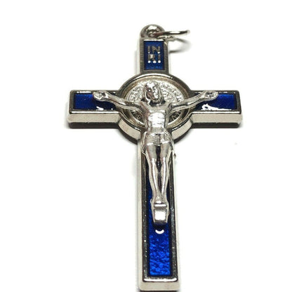 Saint St. Benedict 2" Crucifix - Exorcism- Cross - Blessed By Pope San Benito | Catholically