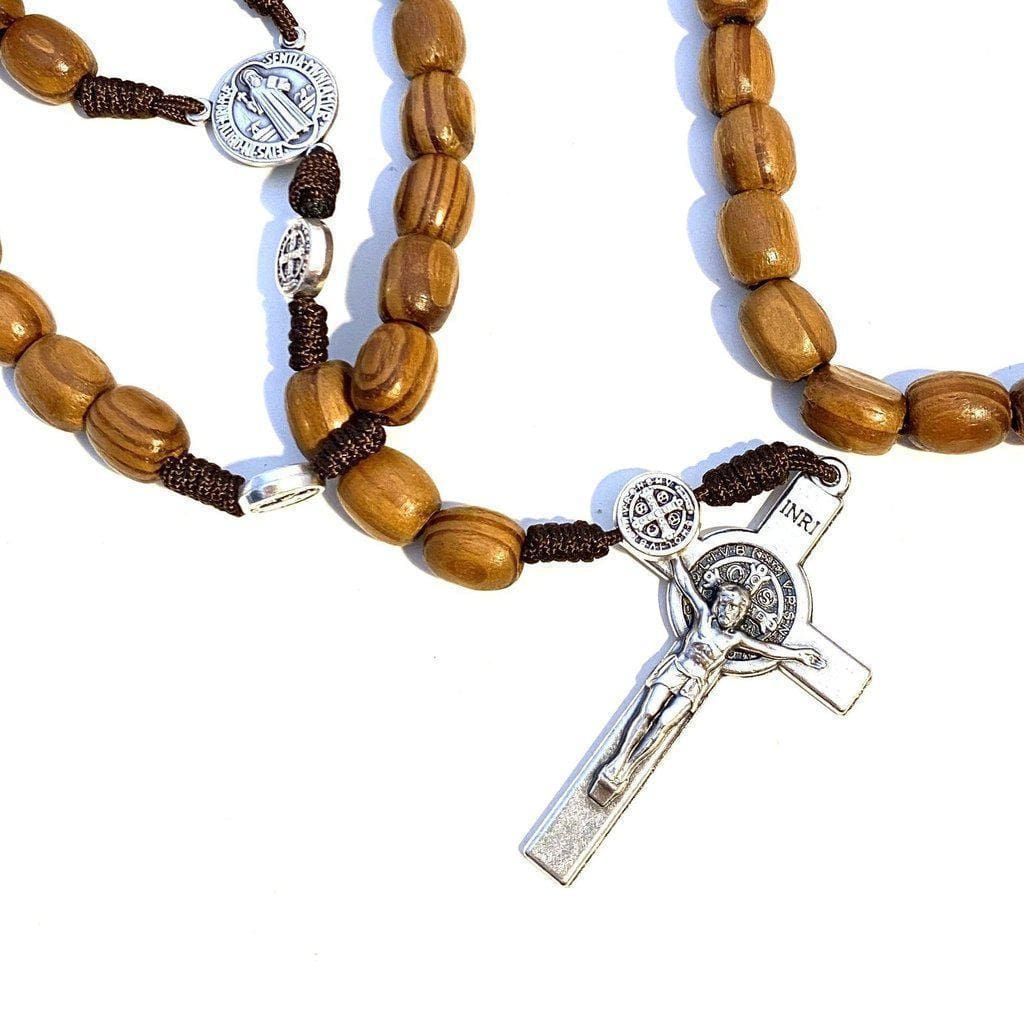 St. Benedict Wooden Rosary: A Handcrafted Piece of Faith and Protection | Catholically