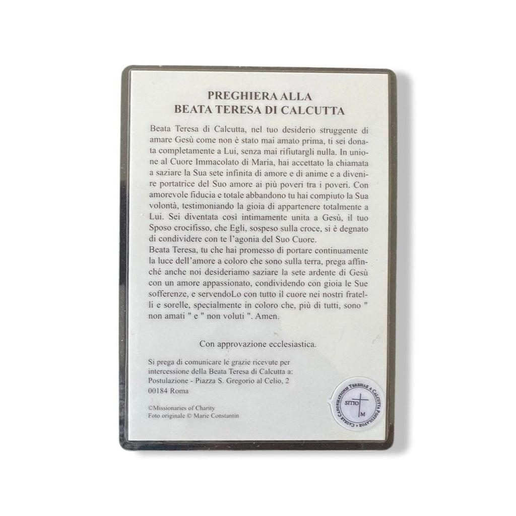 Saint St. Mother Teresa Of Calcutta 2Nd Class Relic - Holy Card Madre Teresa | Catholically