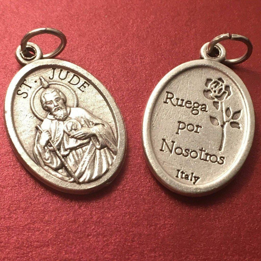 San Giuda Ruega Por Nosotros - St.Jude - Spanish Medal Blessed By Pope 7/8" | Catholically