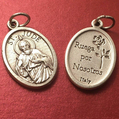 San Giuda Ruega Por Nosotros - St.Jude - Spanish Medal Blessed By Pope 7/8" | Catholically