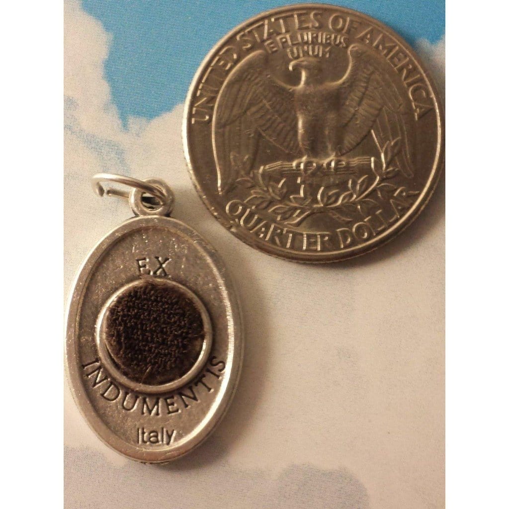 San Padre Pio 2x Medals - w/ 2Nd Class Free Relic St. Father Pio -Medal Pendant | Catholically