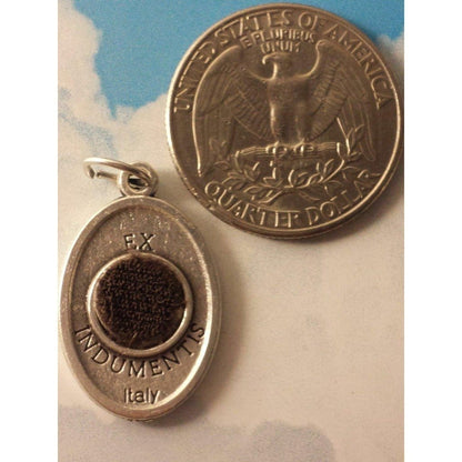 San Padre Pio 2x Medals - w/ 2Nd Class Free Relic St. Father Pio -Medal Pendant | Catholically