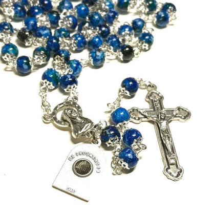 San Padre Pio Prayer Beads - Rosary Blessed By Pope w/ Relic - St. Father Pio | Catholically