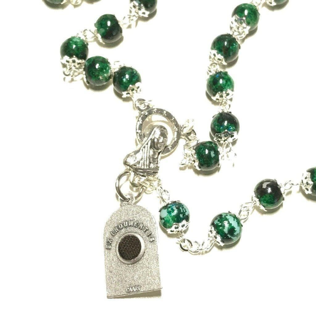 San Padre Pio Prayer Beads - Rosary Blessed By Pope w/ Relic - St. Father Pio | Catholically