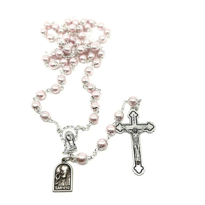 San Padre Pio - Prayer Rosary Blessed By Pope With Relic - St. Father Pio | Catholically