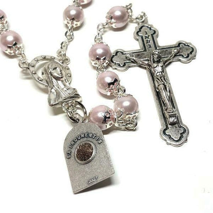 San Padre Pio - Prayer Rosary Blessed By Pope With Relic - St. Father Pio | Catholically