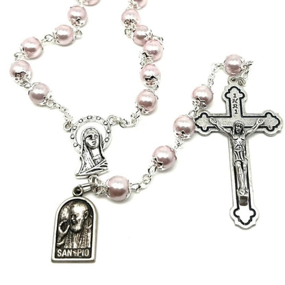 San Padre Pio - Prayer Rosary Blessed By Pope With Relic - St. Father Pio | Catholically