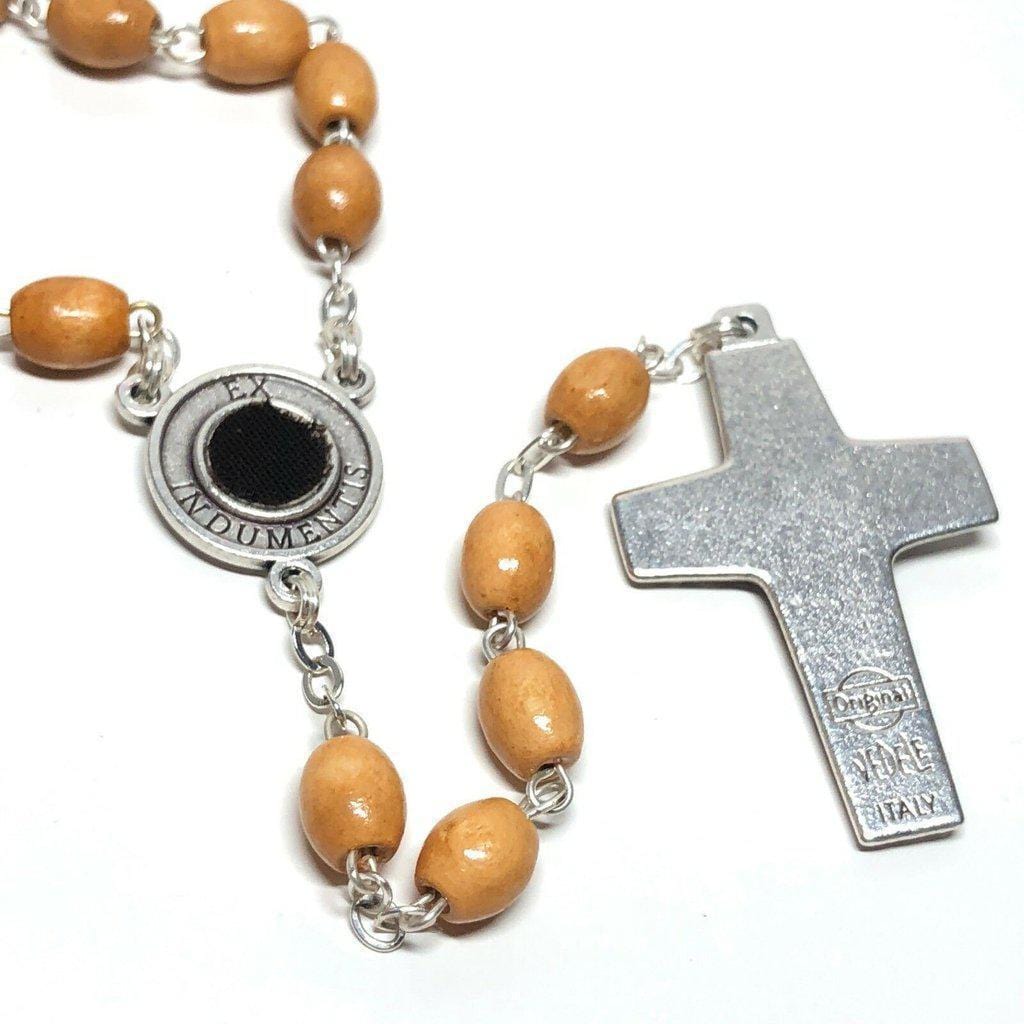 San Padre Pio - Prayer Rosary Blessed By Pope With Relic - St. Father Pio | Catholically