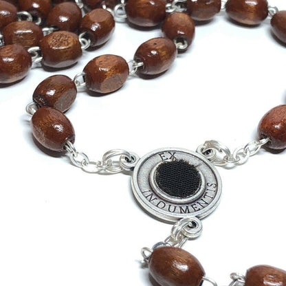 San Padre Pio - Prayer Rosary Blessed By Pope With Relic - St. Father Pio | Catholically