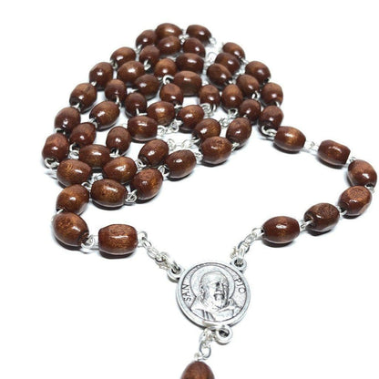 San Padre Pio - Prayer Rosary Blessed By Pope With Relic - St. Father Pio | Catholically