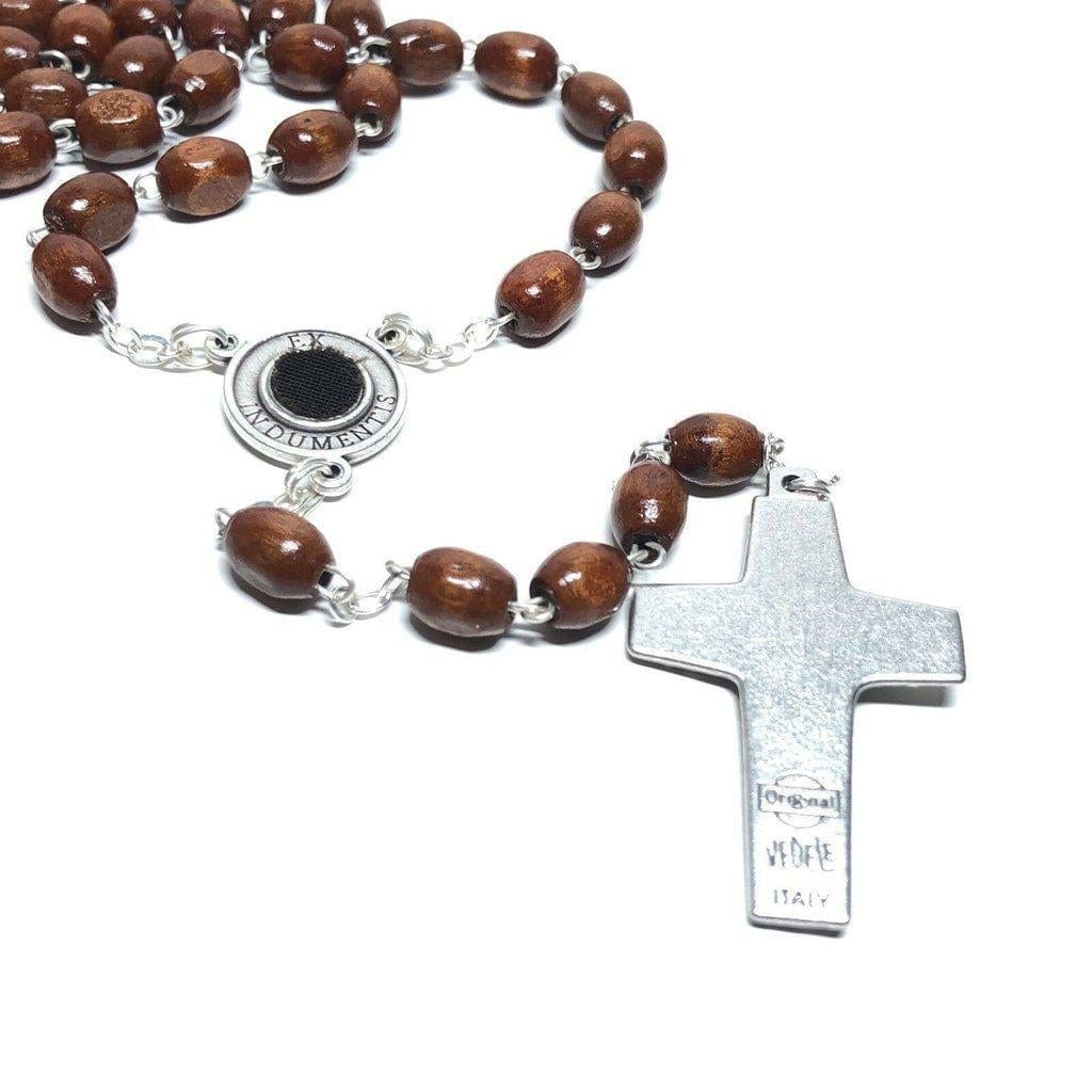 San Padre Pio - Prayer Rosary Blessed By Pope With Relic - St. Father Pio | Catholically