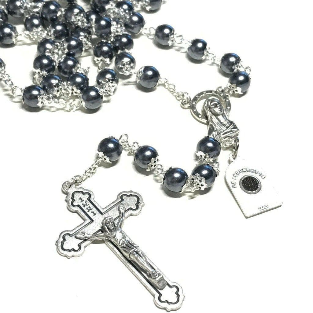 San Padre Pio - Prayer Rosary Blessed By Pope With Relic - St. Father Pio | Catholically