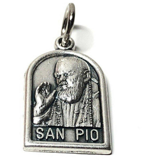 San Padre Pio Tiny Medal 2nd Class Free Relic - St. Father Pio Ex-Indumentis | Catholically