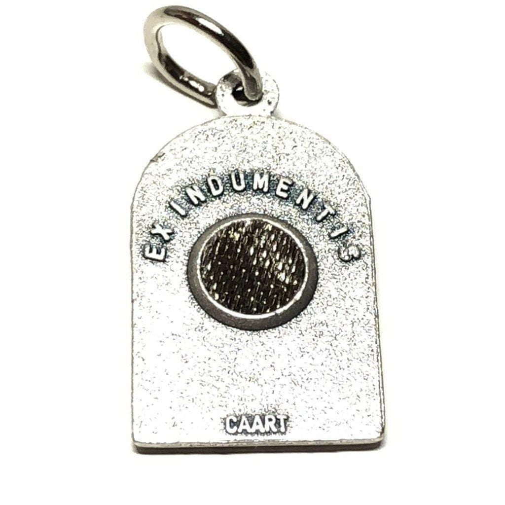 San Padre Pio Tiny Medal 2nd Class Free Relic - St. Father Pio Ex-Indumentis | Catholically