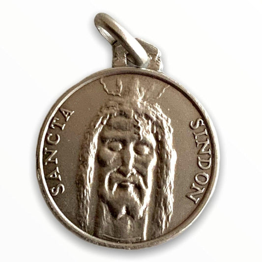 Sancta Sindon Medal - Sterling 925 Holy Face Of Jesus - Holy Shroud - Oviedo | Catholically