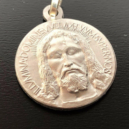 Sancta Sindon Medal - Sterling 925 Holy Face Of Jesus - Holy Shroud - Oviedo | Catholically