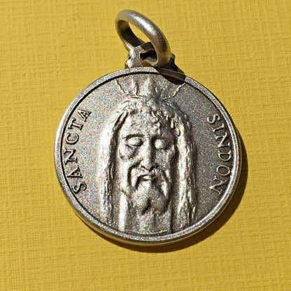Sancta Sindon Medal - Sterling 925 Holy Face Of Jesus - Holy Shroud - Oviedo | Catholically