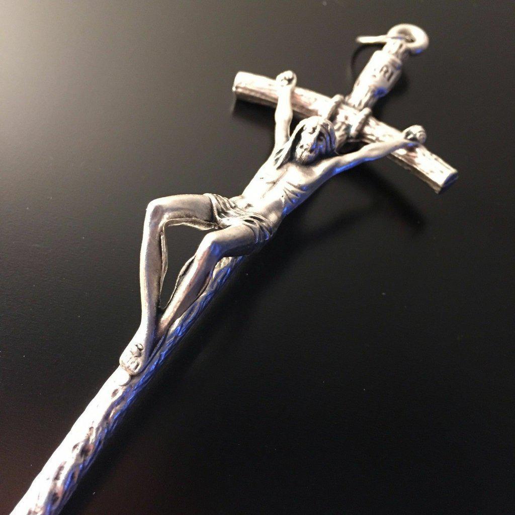 Scorzelli 5 1/2" Cross - Crucifix Blessed by Pope on Request | Catholically