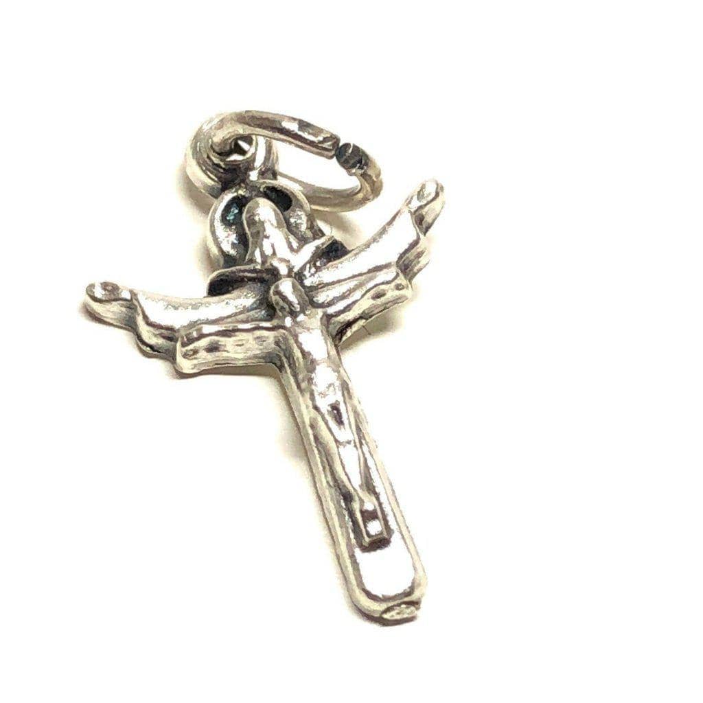 Set of 2 Tertium Millennium Tiny Trinity Cross Blessed by Pope | Catholically
