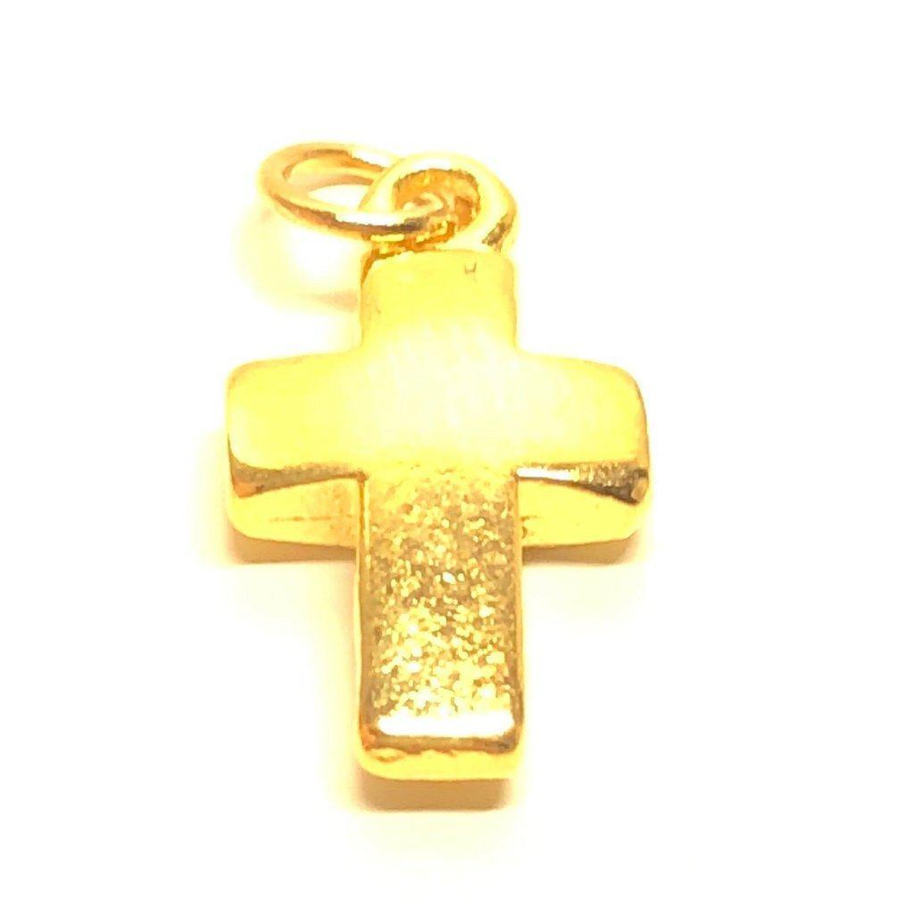 Set of 2 Tiny Cross Blessed By Pope - Crucifix Parts | Catholically