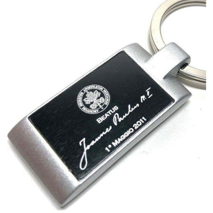 Signature Key Ring - John Paul Ii Canonization Keychain Blessed by Pope | Catholically