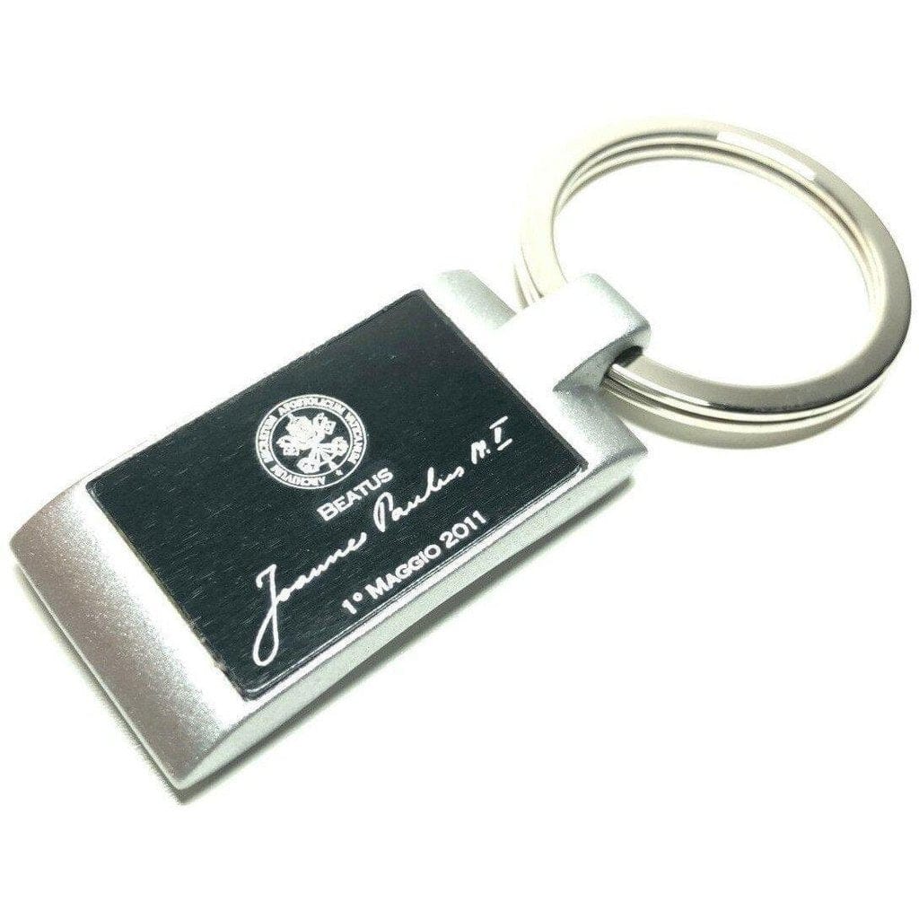 Signature Key Ring - John Paul Ii Canonization Keychain Blessed by Pope | Catholically