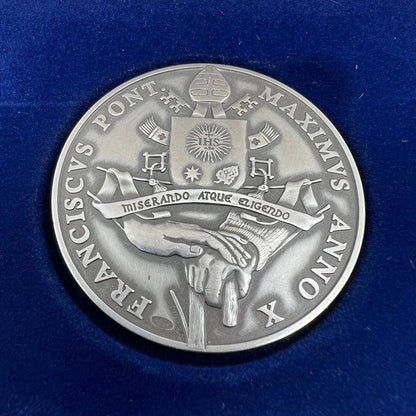 Silver Annual Papal Medal - Year 10 - 2022 Pope Francis Pontificate | Catholically