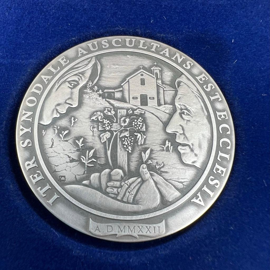 Silver Annual Papal Medal - Year 10 - 2022 Pope Francis Pontificate | Catholically