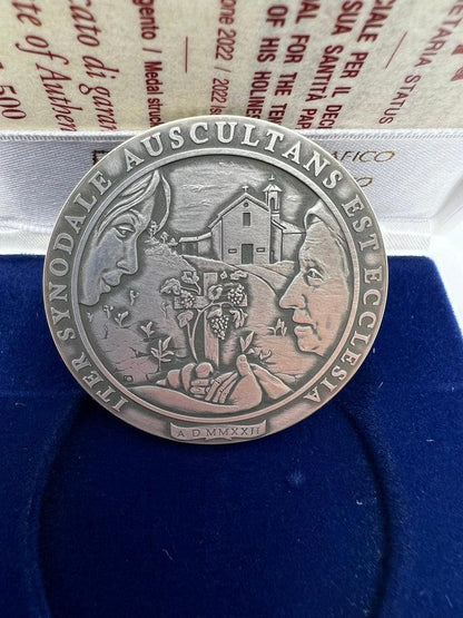 Silver Annual Papal Medal - Year 10 - 2022 Pope Francis Pontificate | Catholically
