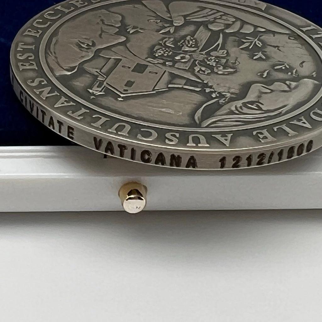 Silver Annual Papal Medal - Year 10 - 2022 Pope Francis Pontificate | Catholically