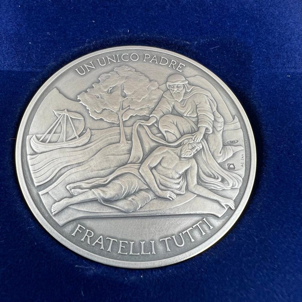 Silver Annual Papal Medal - Year 10 - 2022 Pope Francis Pontificate | Catholically