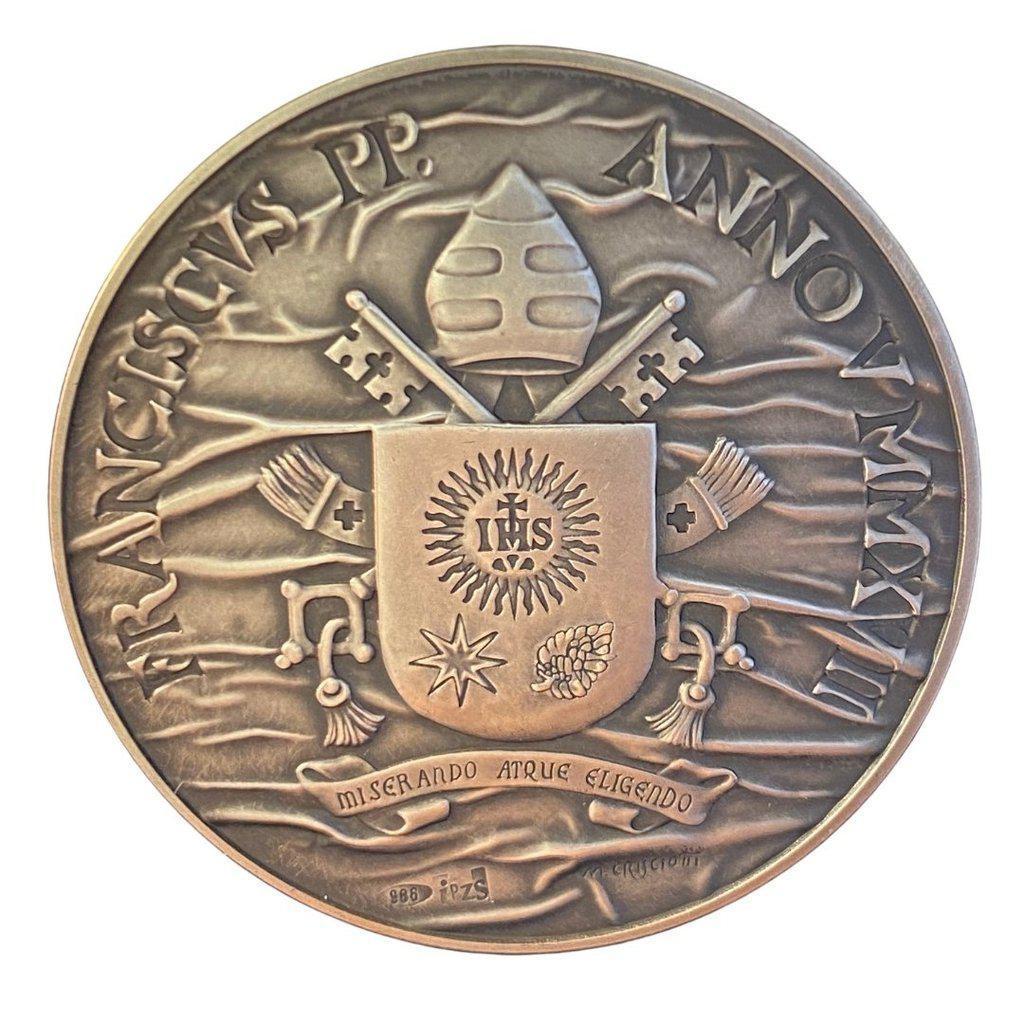 Silver Annual Papal Medal - Year 5 - 2017 Pope Francis Pontificate | Catholically