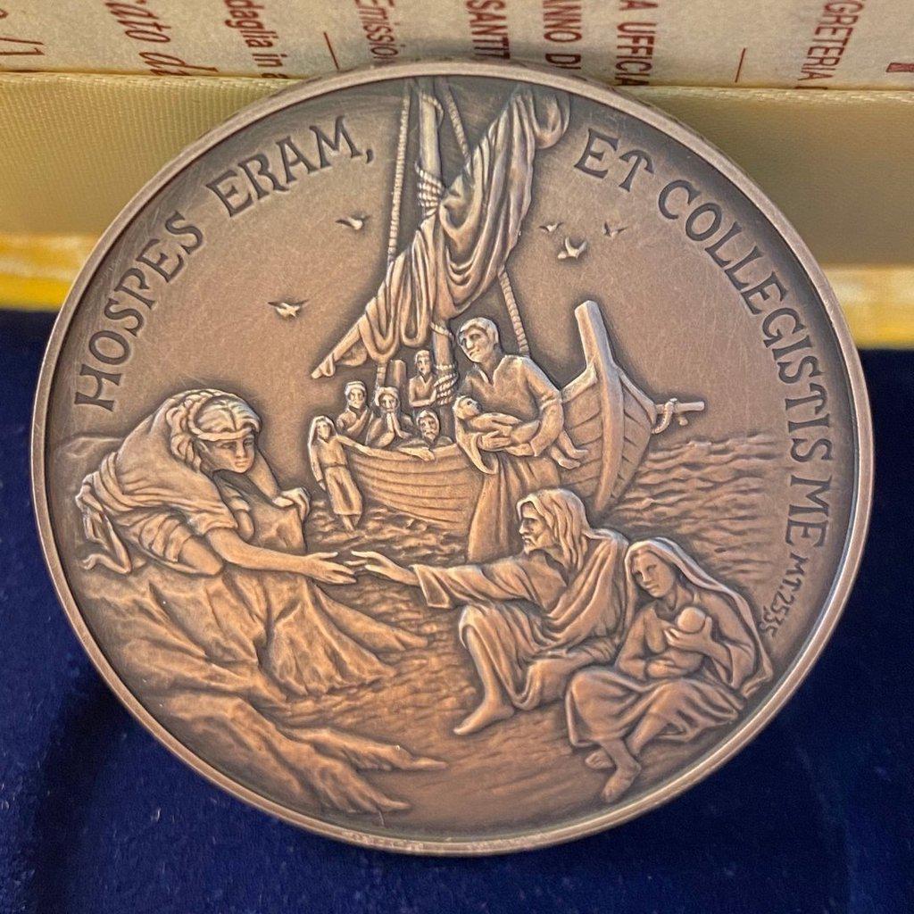 Silver Annual Papal Medal - Year 5 - 2017 Pope Francis Pontificate | Catholically