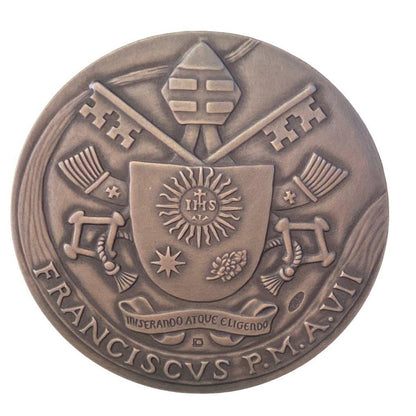Silver Annual Papal Medal - Year 7 - 2019 Pope Francis Pontificate | Catholically