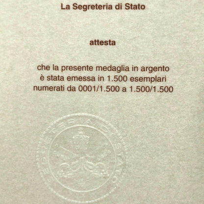 Silver Annual Papal Medal - Year 7 - 2019 Pope Francis Pontificate | Catholically