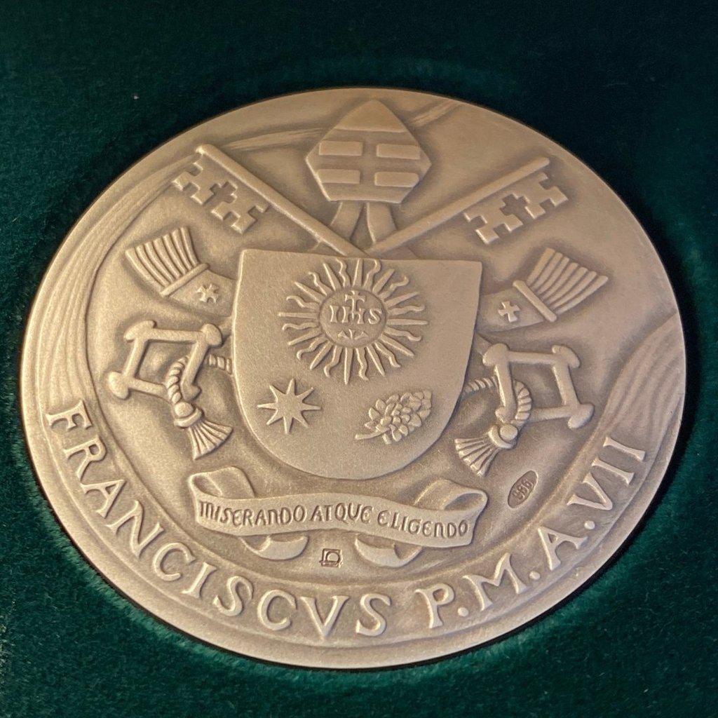 Silver Annual Papal Medal - Year 7 - 2019 Pope Francis Pontificate | Catholically