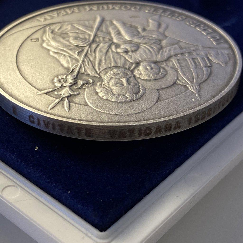 Silver Annual Papal Medal - Year 8 - 2020 Pope Francis Pontificate | Catholically