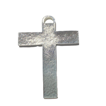 Silver Tone Cross - Jesus Crucifix - Blessed by Pope | Catholically