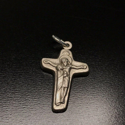 Small  Sorrowful Mother Cross -Small Crucifix - Blessed By Pope - Rosary Parts | Catholically
