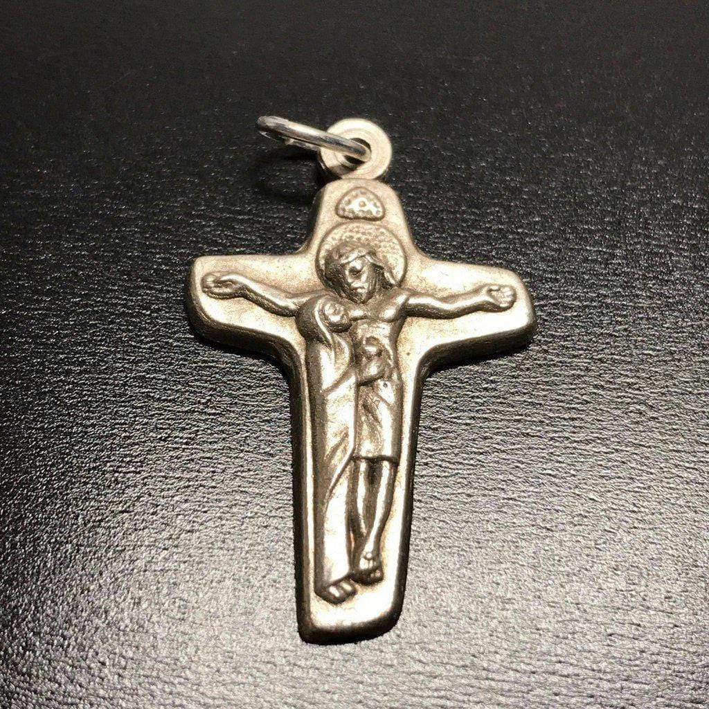 Sorrowful Mother Cross -Small Crucifix - Blessed By Pope - Parts | Catholically